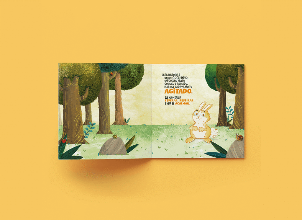 O coelhinho que não sabia esperar, editora Tibi. Um livro sobre ANSIEDADE, PACIÊNCIA para ensinar seu filho a esperar o tempo certo das coisas e pessoas.