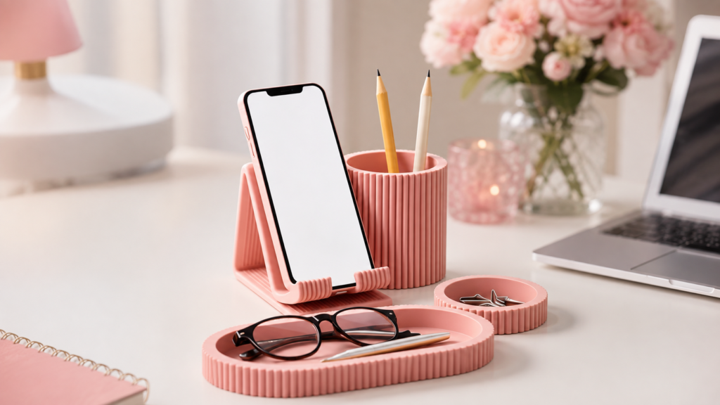 ORGANIZAÇÃO DE MESA E ITENS DE ESCRITÓRIO PARA MONTAR SEU ESPAÇO DE TRABALHO EM CASA COM DECORAÇÃO PINTEREST, INSTAGRAMÁVEL, PAGANDO POUCO, NA SHOPPE.